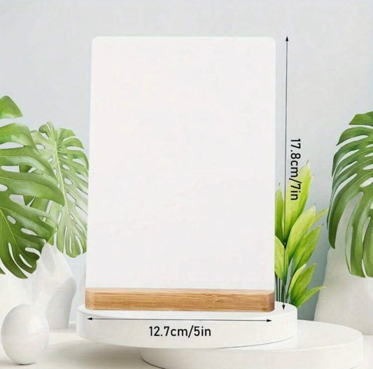 Chevalet en Bois avec Panneau Blanc Personnalisable