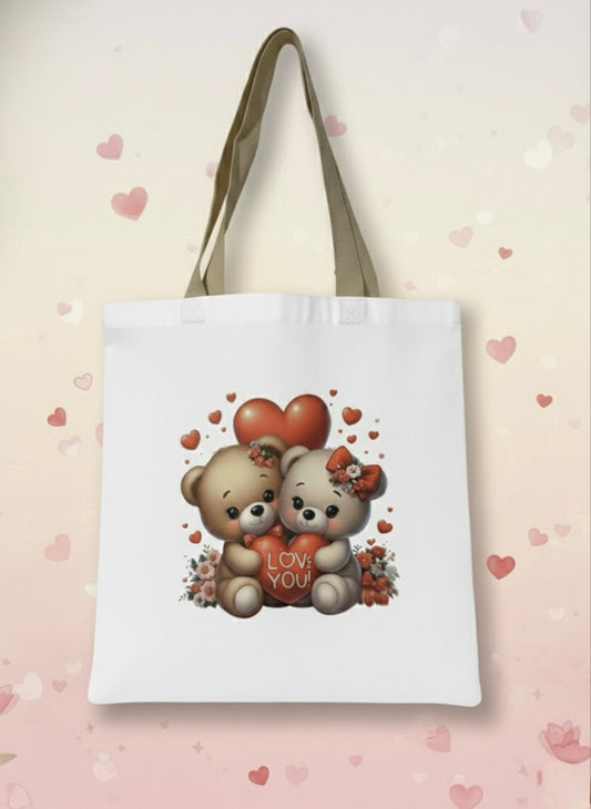 Tote Bag Love You - Oursons Amoureux