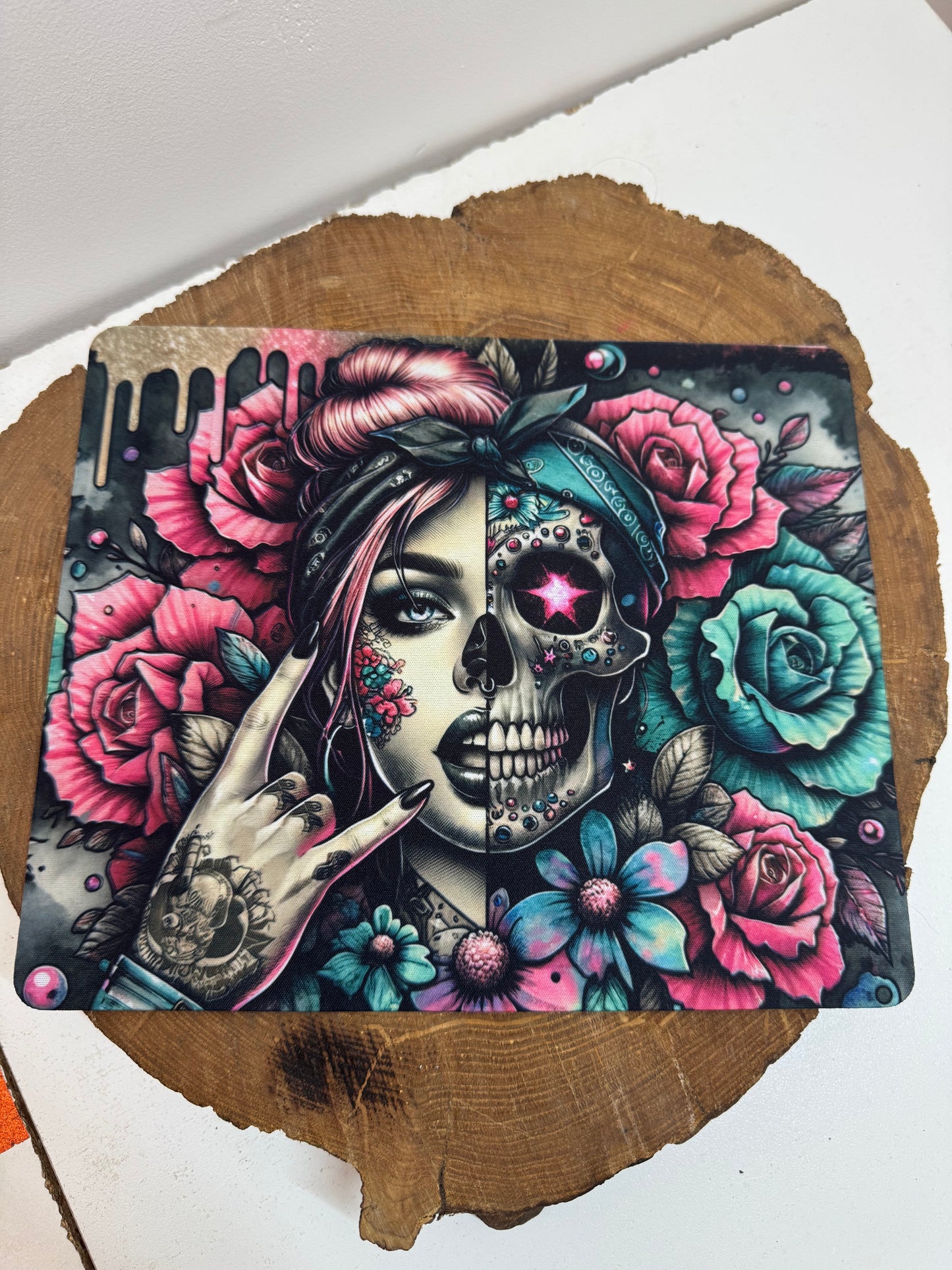 Tapis de Souris "Rebelle Fleuri