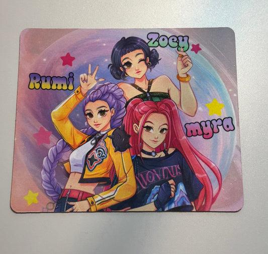 Tapis de souris personnalisé - Trio de personnages animés
