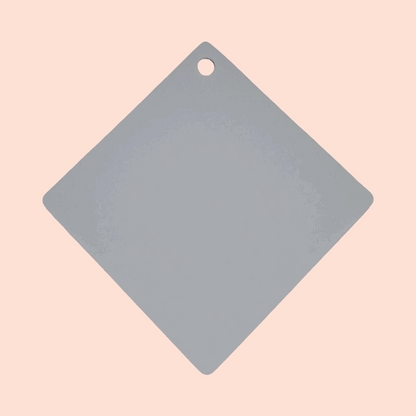 Panneau ventouse voiture 14x14cm carré blanc, personnalisable pour affichage message
