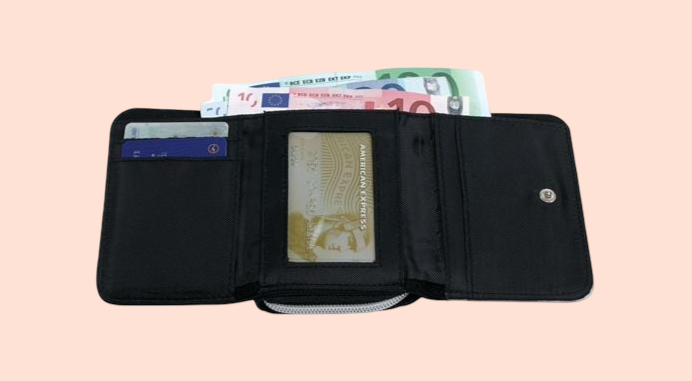 Porte-feuille compact à rabat – design personnalisable